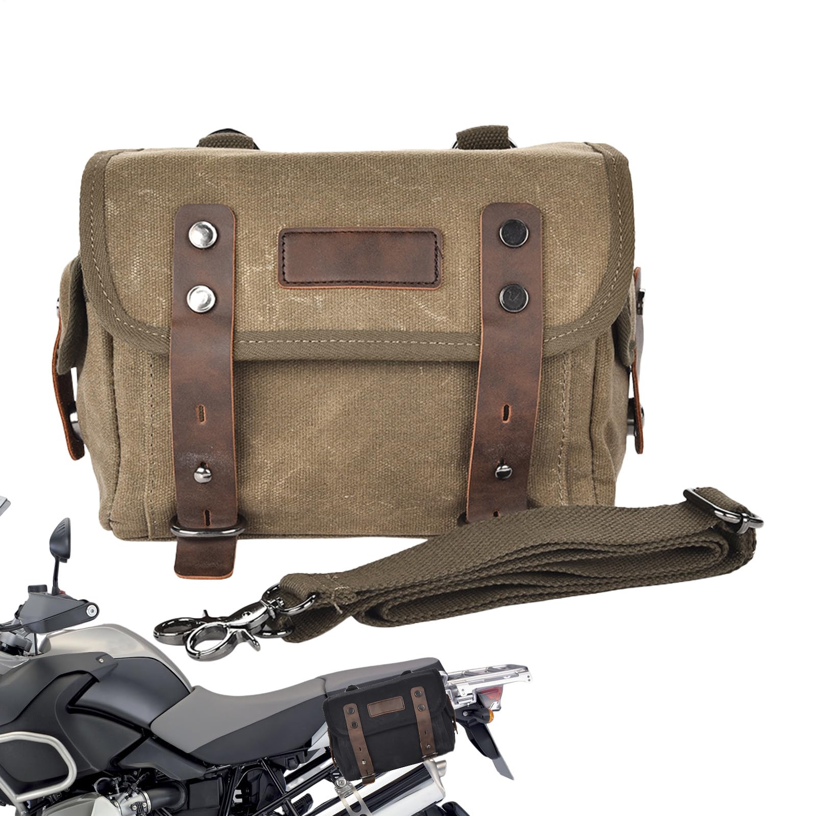 Dirt-Bike-Tasche - Motorrad-Hecktasche, Canvas-Fahrradtaschen für den Rücksitz - Hecktaschen-Seitentaschen, multifunktionale Motorradtaschen für Motorräder, Elektrofahrräder, Rennräder