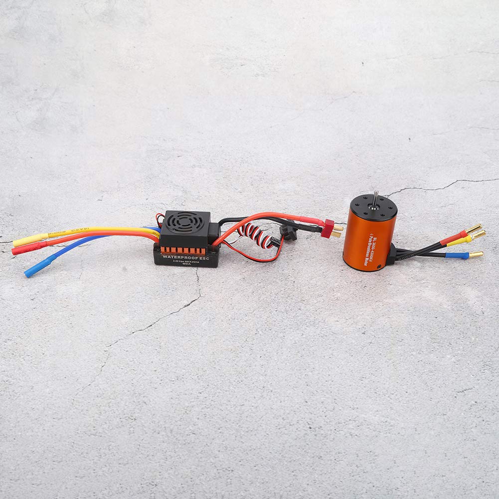 1/10 Silnik ESC Combo, 3650 4300KV Silnik Bezszczotkowy 60A ESC Elektroniczny Regulator Prędkości Combo Części Zamienne Silnik ESC Combo dla RC Truck RC Truck Accessory