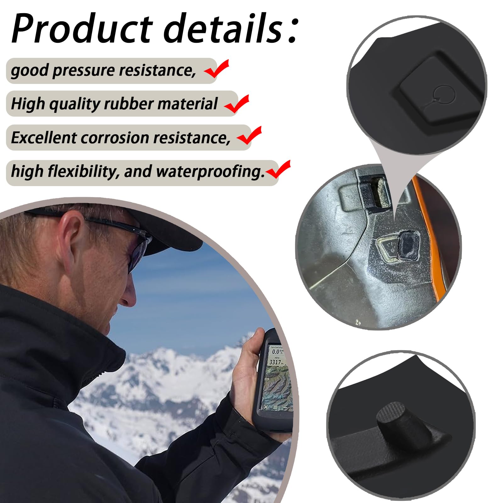 Amazon.com: Ciuouient GP03283 Rubber Power Button Replacement  