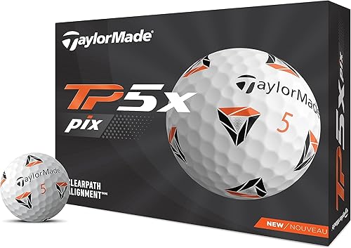 Pelotas de golf TaylorMade TP5 & TP5x (blanco, amarillo, Pix)