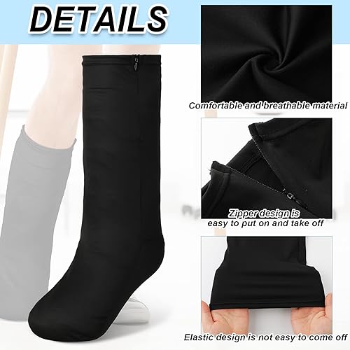 Miniatura 2 de 2 piezas de cubierta fundida para piernas, media corta, funda fundida debajo de la rodilla, manga fundida para piernas de pie, hombres y mujeres