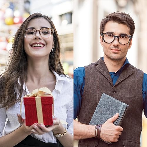 Miniatura 7 de OPTOFENDY Lentes de gran tamaño con bloqueo de luz azul para mujer, antifatiga ocular y protección UV, anteojos cuadrados para computadora