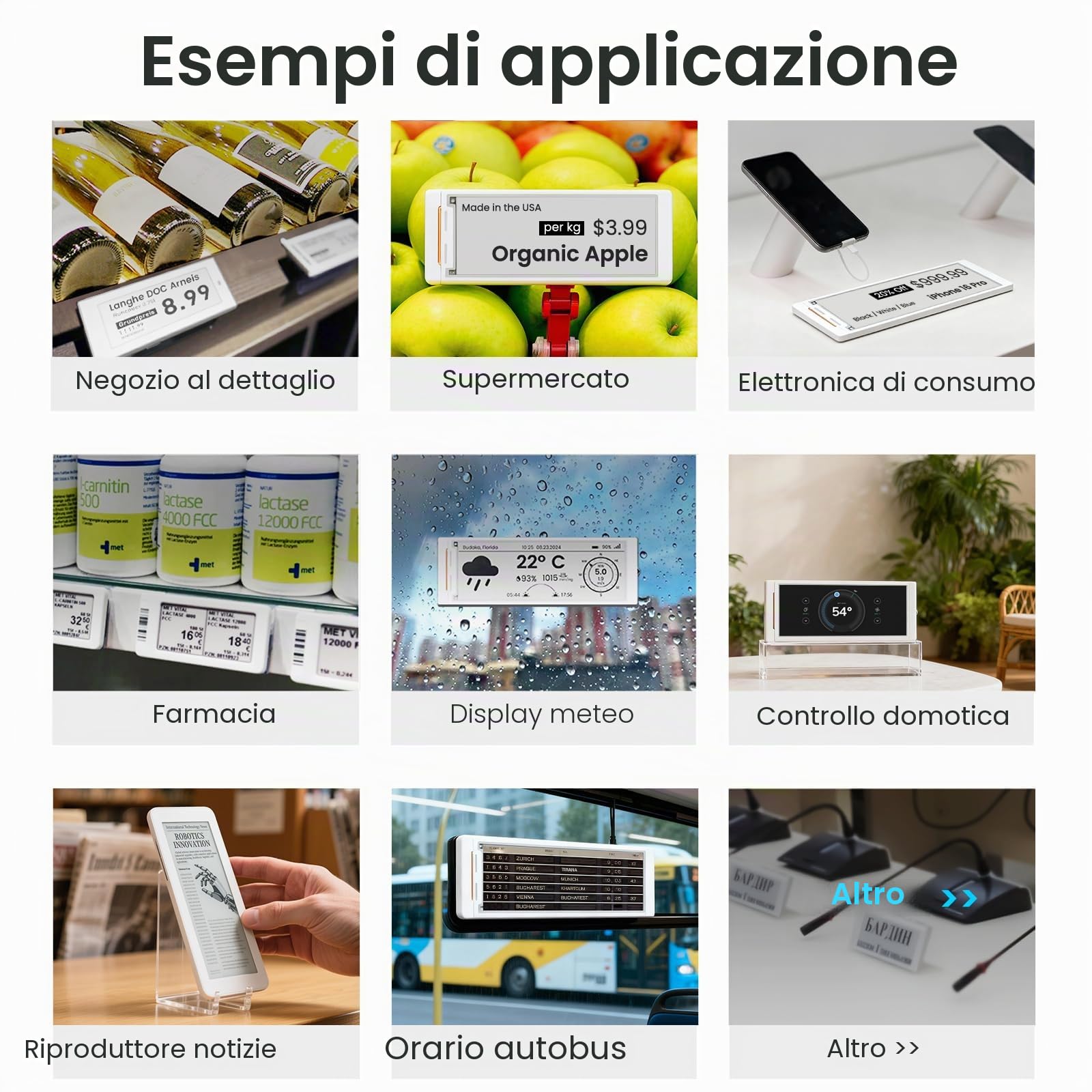 ELECROW ESP32 Display a inchiostro elettronico da 5,79 pollici, CrowPanel Display E-Paper HMI Compatibile con Arduino IDE, Schermo E Ink con risoluzione 272x792 a colori bianco/nero, gestito da