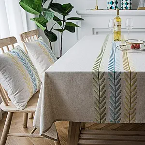 LinenLux Square Rectangular Tablecloth 53 x 102 in