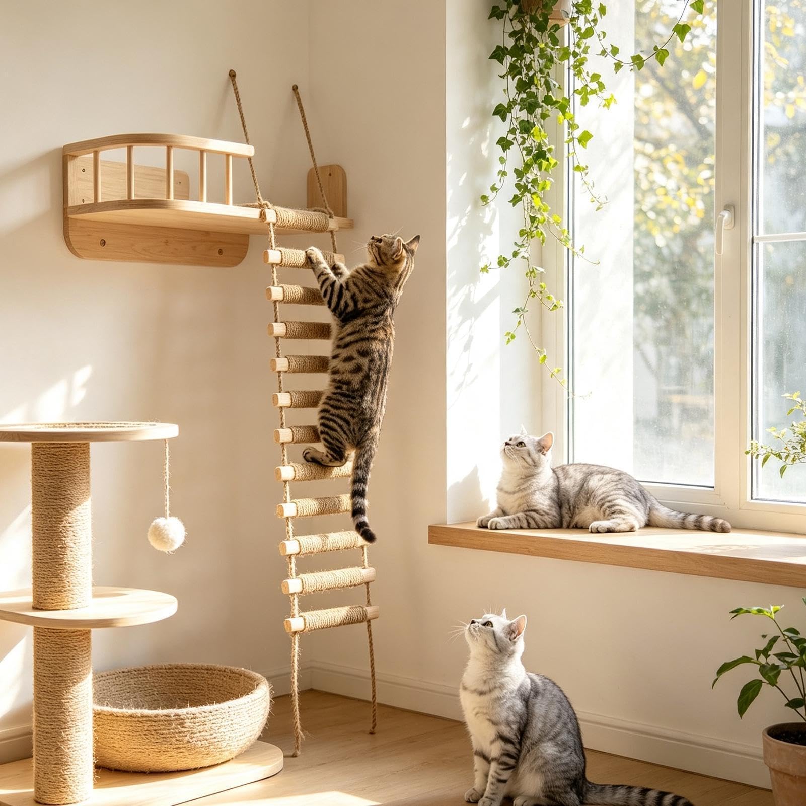 Katzenklettergerüst Sisal Bissfest Kitten Klettergerüst