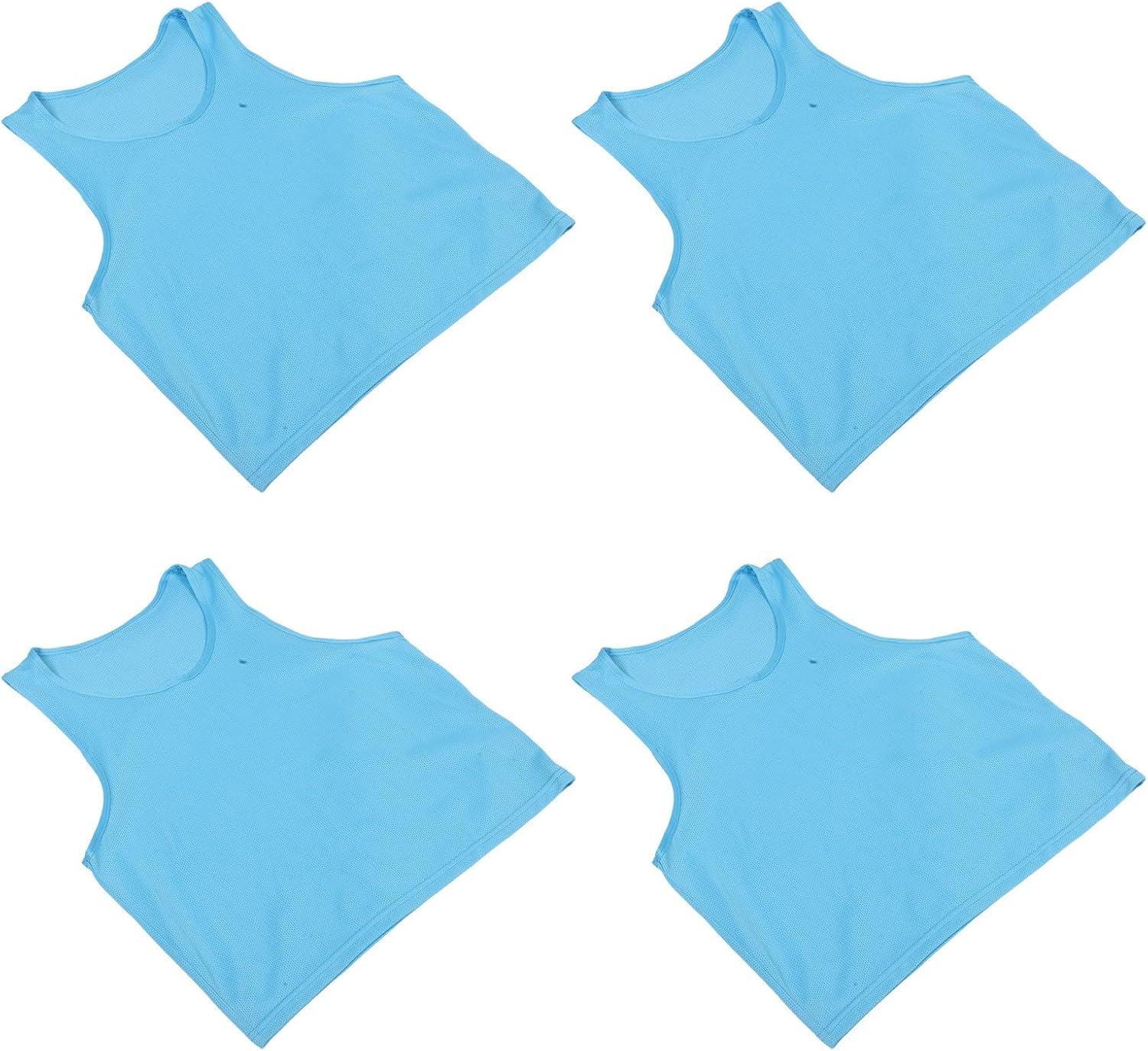 Garneck 4pcs Youth Soccer Training Vest for Boys and Youth, Breathable Polyester Mesh Multipurpose Adjustable Pinnies for Basketball and Football Practice