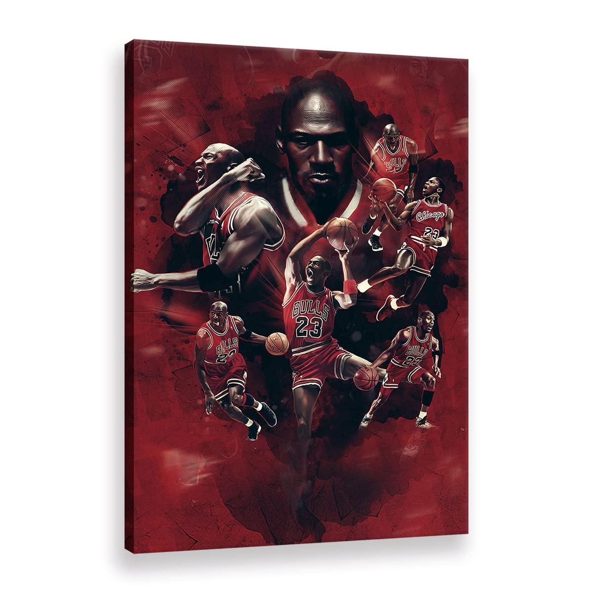 Toile Michael Jordan affiche basket 60x90 cm pour decoration salon