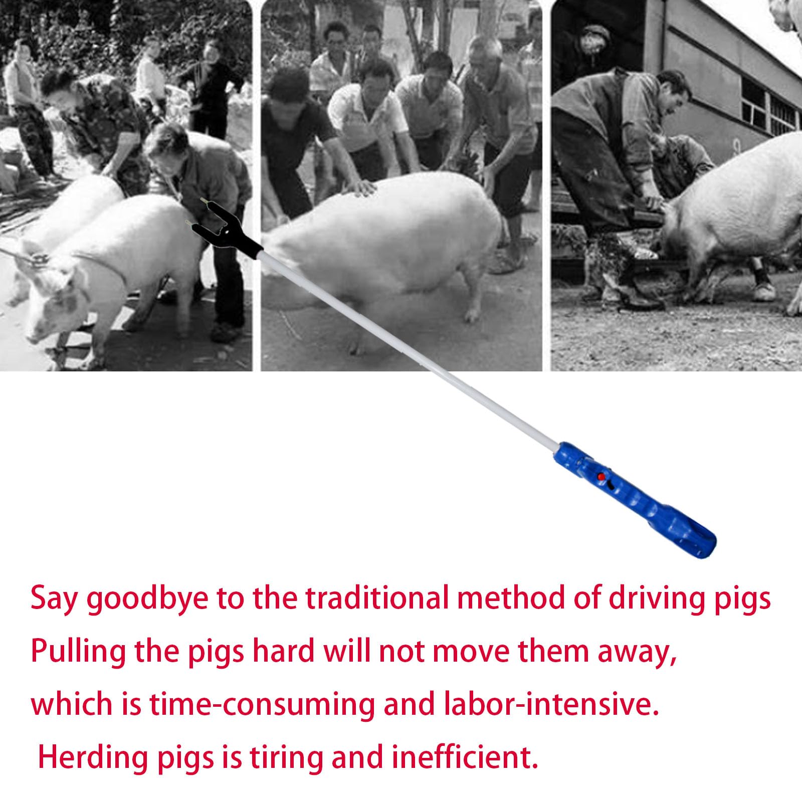 Herramienta eléctrica para ganado, recargable, LED, para cerdos, vacas, ovejas, perros, ganado