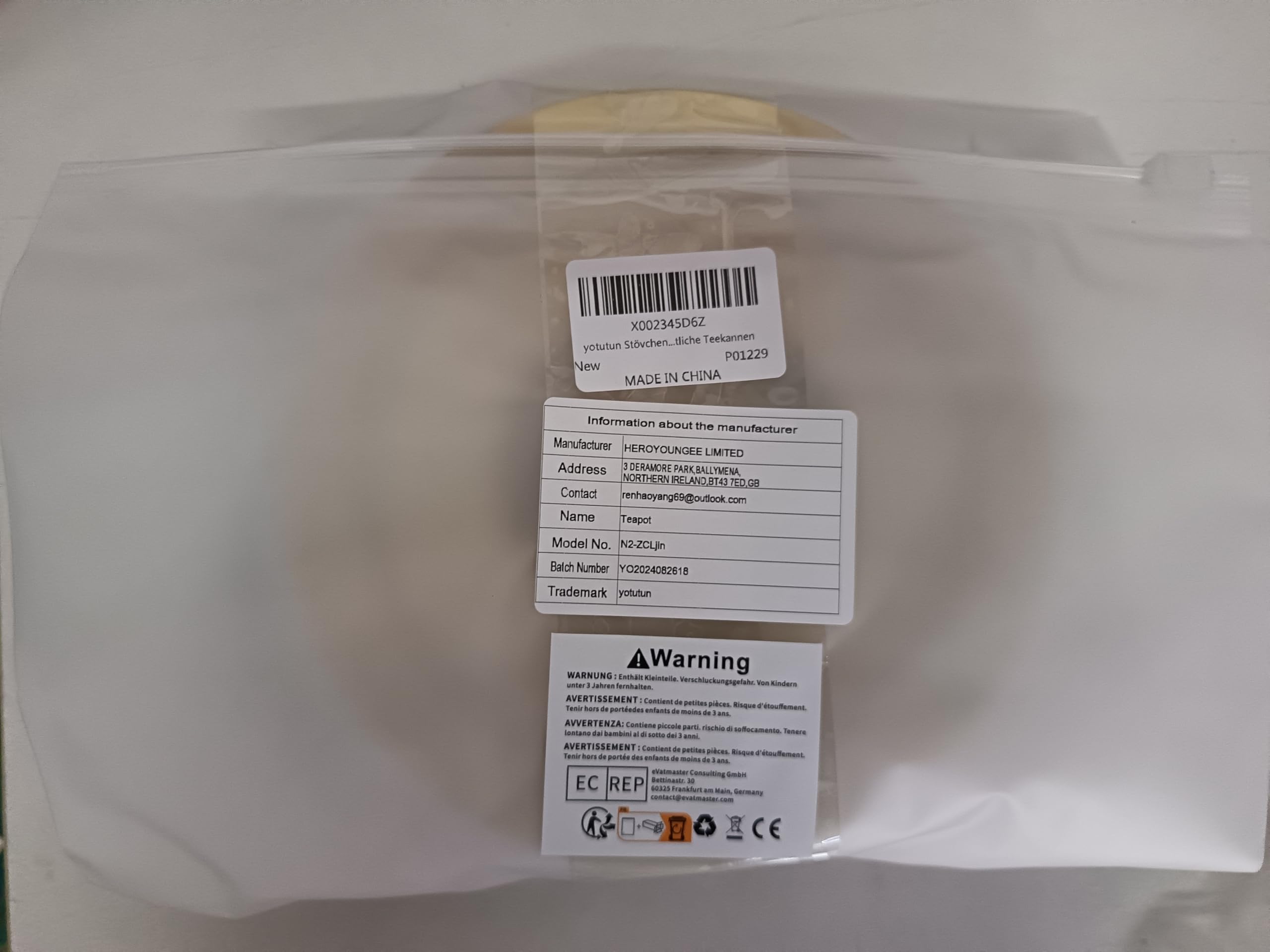 Calentador de Tetera de Acero Inoxidable con Portavelas, Calentador de Té para Leche Café Bebidas Calientes (Dorado)