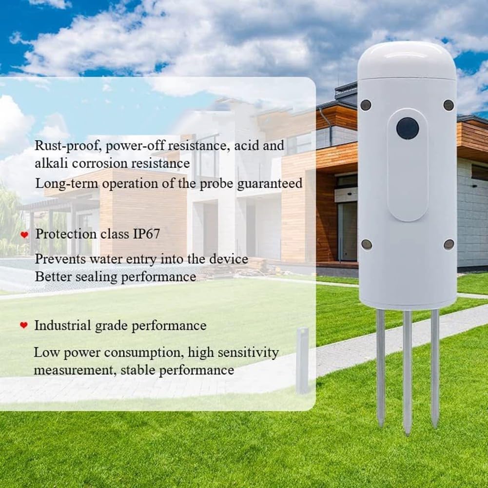 Detector de Humedad y Temperatura del Suelo Zigbee con Controlador de Riego, Comprobador Inteligente Inalámbrico, Sensor de Suelo y Medidor de Humedad.