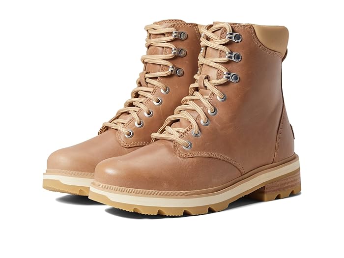 Size 8 SOREL Lennox Waterproof Lace-Up Boot in Ceramic/Canoe at Nordstrom