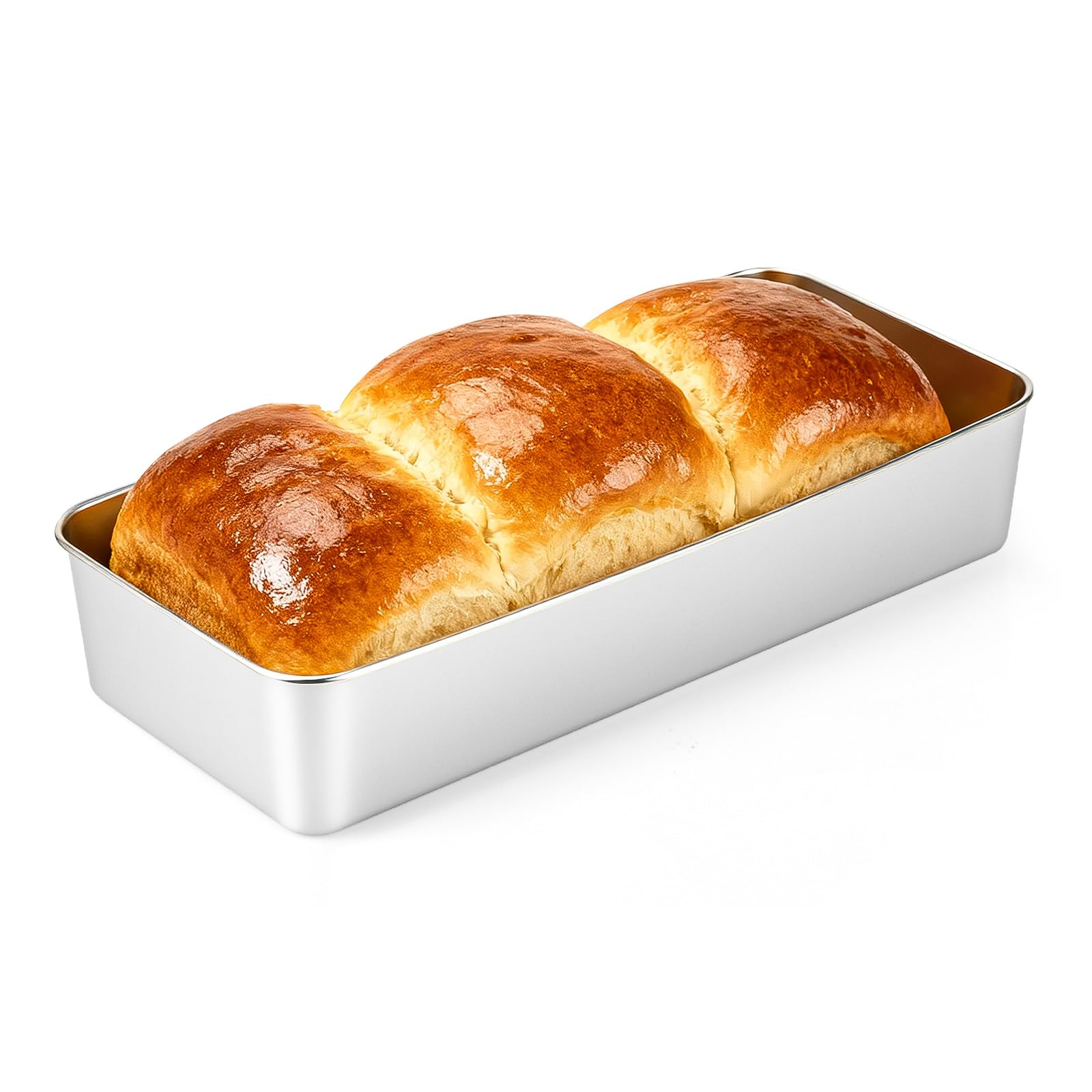 VINATO Stainless Steel Baking Tray, Rectangular Stainless Steel Baking Tray, for Baking, Dishwasher-Safe