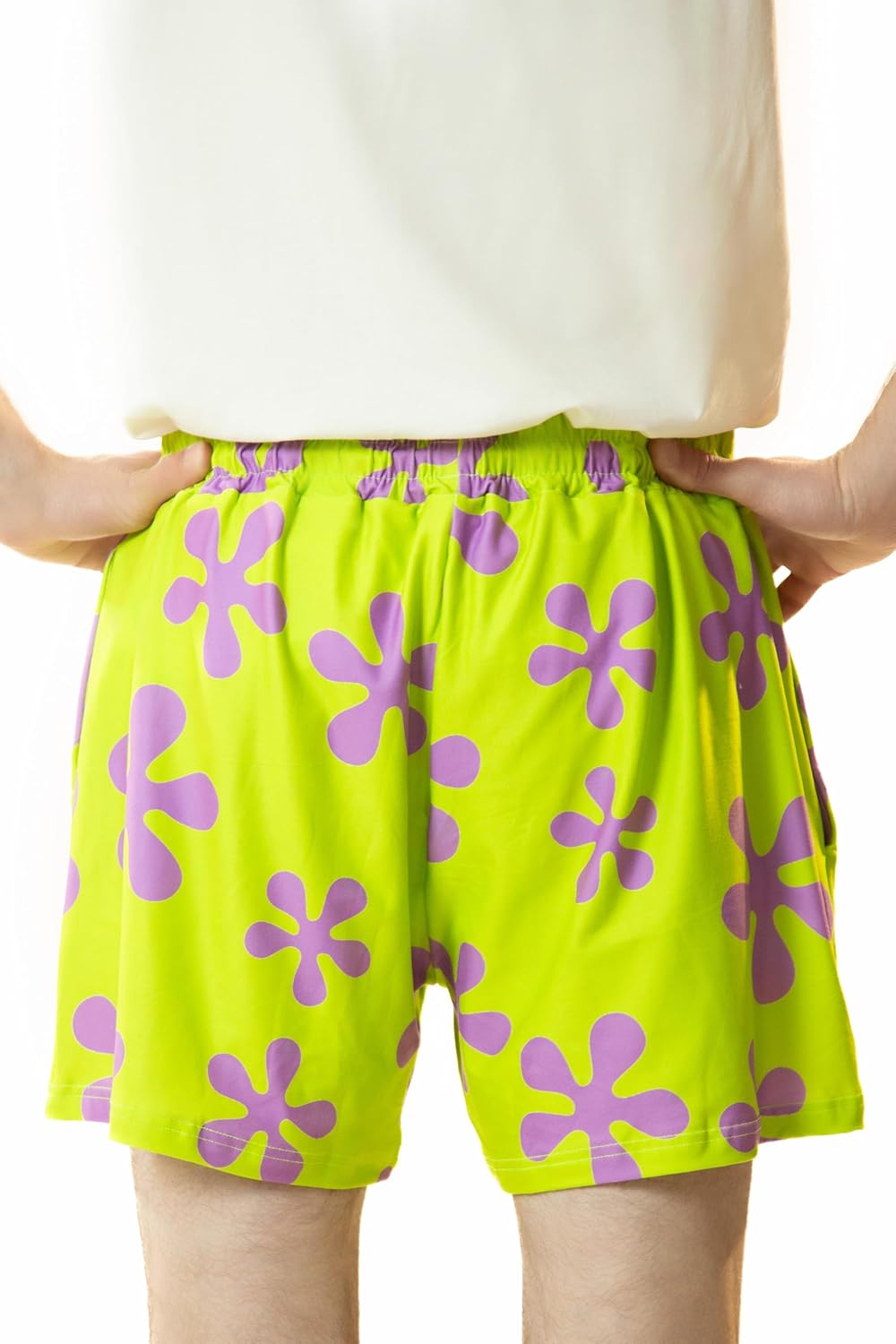 Green Purple Star Shorts Trunks for Mens Adult Teens - Swim Suit Pink Halloween Costume Cosplay - Image 2