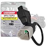 6 Pin to 16 Pin OBD2 Adapter Cable for BRP & CAN-AM, Motorcycle Diagnostic Tool Connector Fits for CAN-AM Spyder, ATV, UTV and BRP Moto Bike