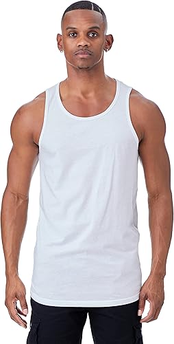 Remera informal de jersey, sin mangas, lisa, básica (talles hasta 3XL, varios colores), para hombre.