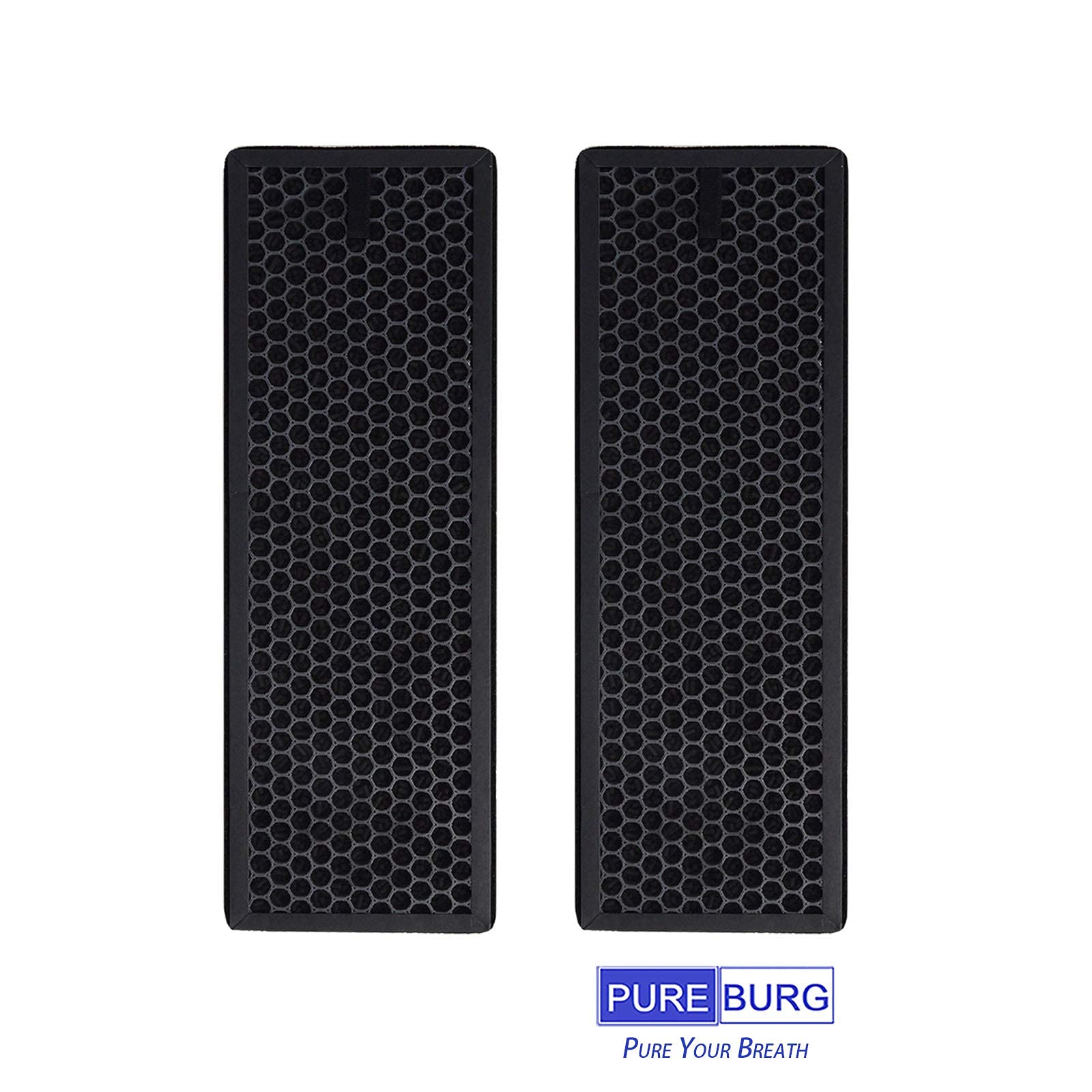 PUREBURG 2-pak zamiennych filtrów zapachowych i VOC, kompatybilny z brązowym oczyszczaczem powietrza BFD104BE2, numer papieru BRFV1E