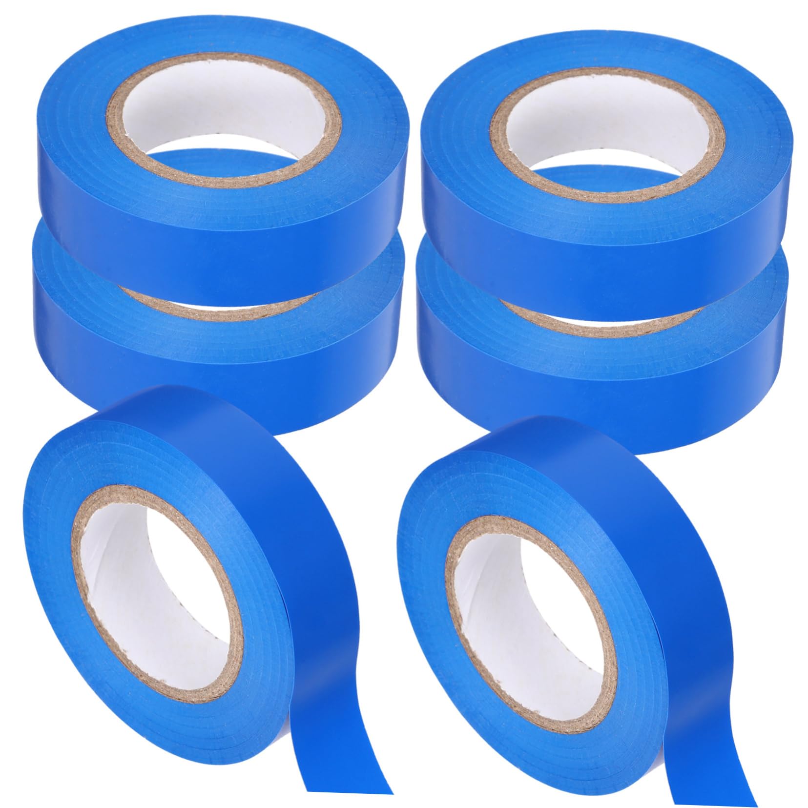 Striscia isolante in gomma, 6 rotoli di nastri elettrici multifunzionali Nastro isolante for elettricisti for l'avvolgimento cavi(Blue)