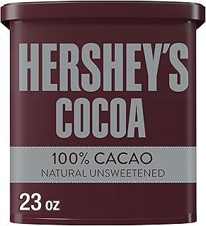 HERSHEY'S Natural Unsweetened Cocoa Powder Can, 23 oz