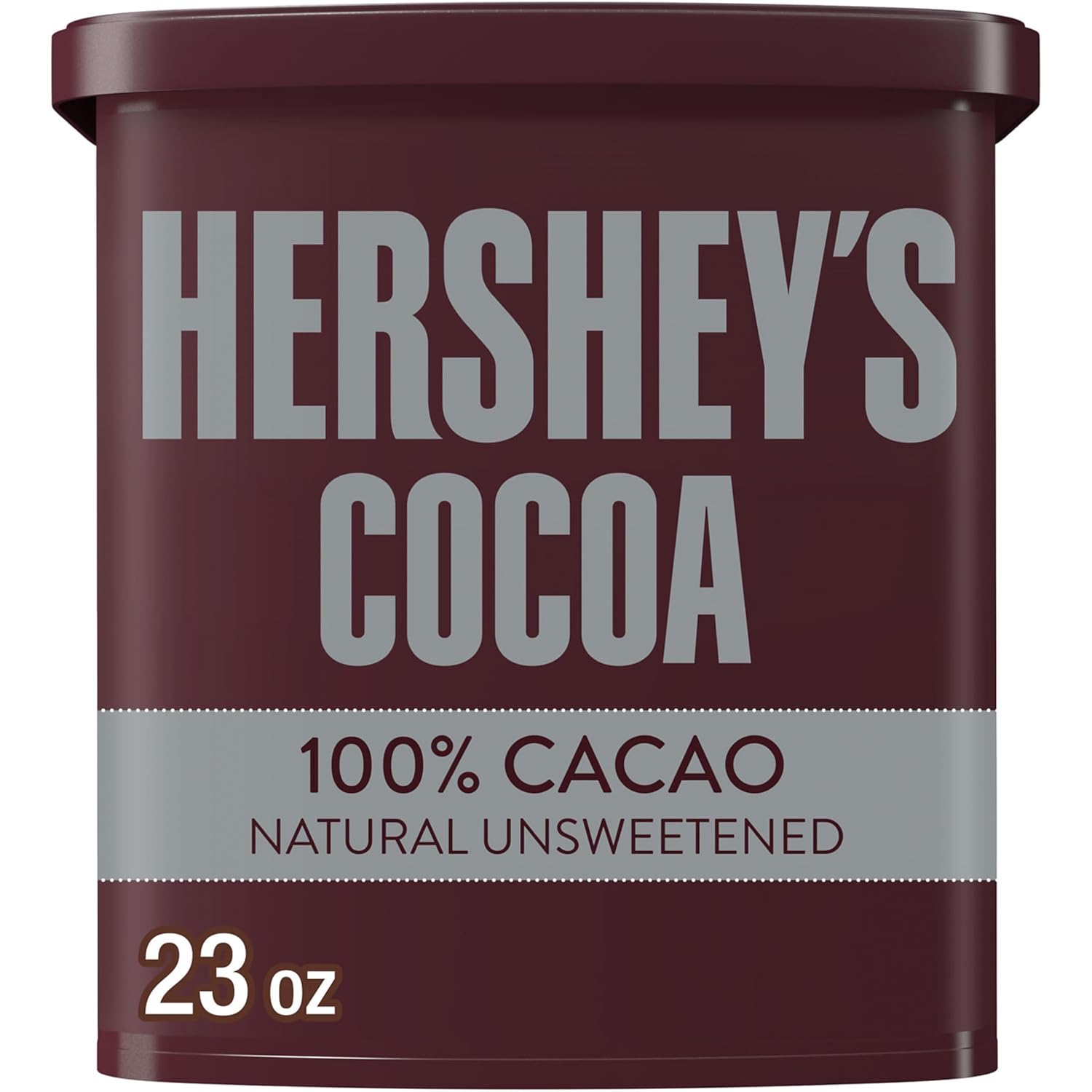 Hershey's Natural Unsweetened Cocoa Powder 23 oz Can - 100% Cacao, Gluten-Free Baking Staple for Hot Cocoa & Desserts