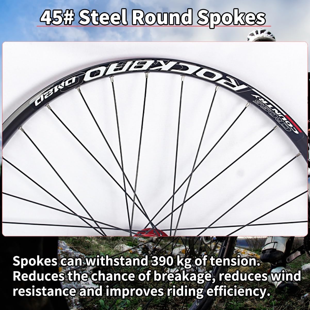 24/26/27.5/29'' Mountain Bike Wheelset Thru Axle Front 15x100mm Rear 12x142mm Wheels Double Layer Aluminum Alloy Rims Disc Brake 32H Hubs for 7/8/9/10/11Speed(Purple,26in)