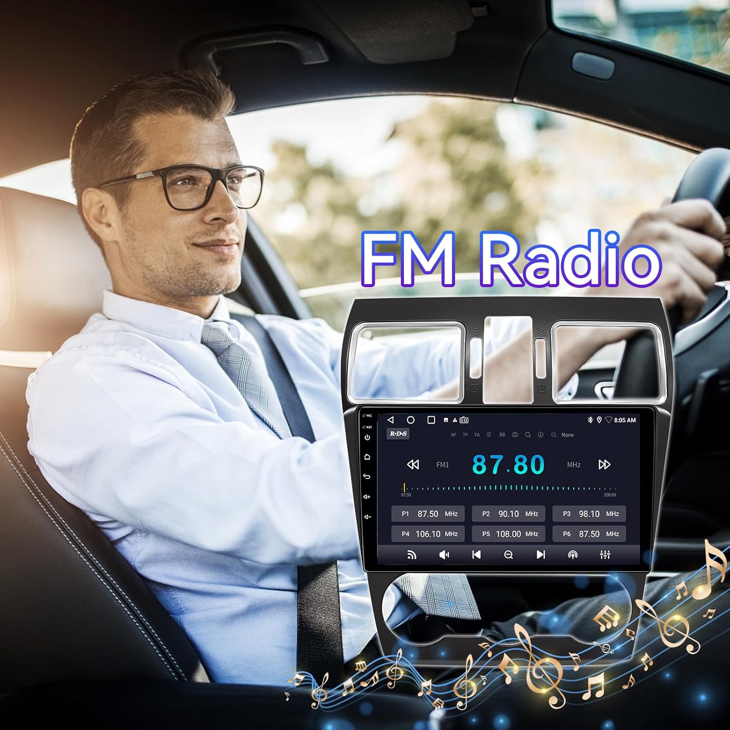 Android 13 Car Radio Compatible with Subaru Forester WRX Impreza STi 2016 2017 2018, 9" 2+64G Touch Screen Car Stereo with Wireless CarPlay Android Auto/WiFi/Bluetooth/GPS/Backup Camera