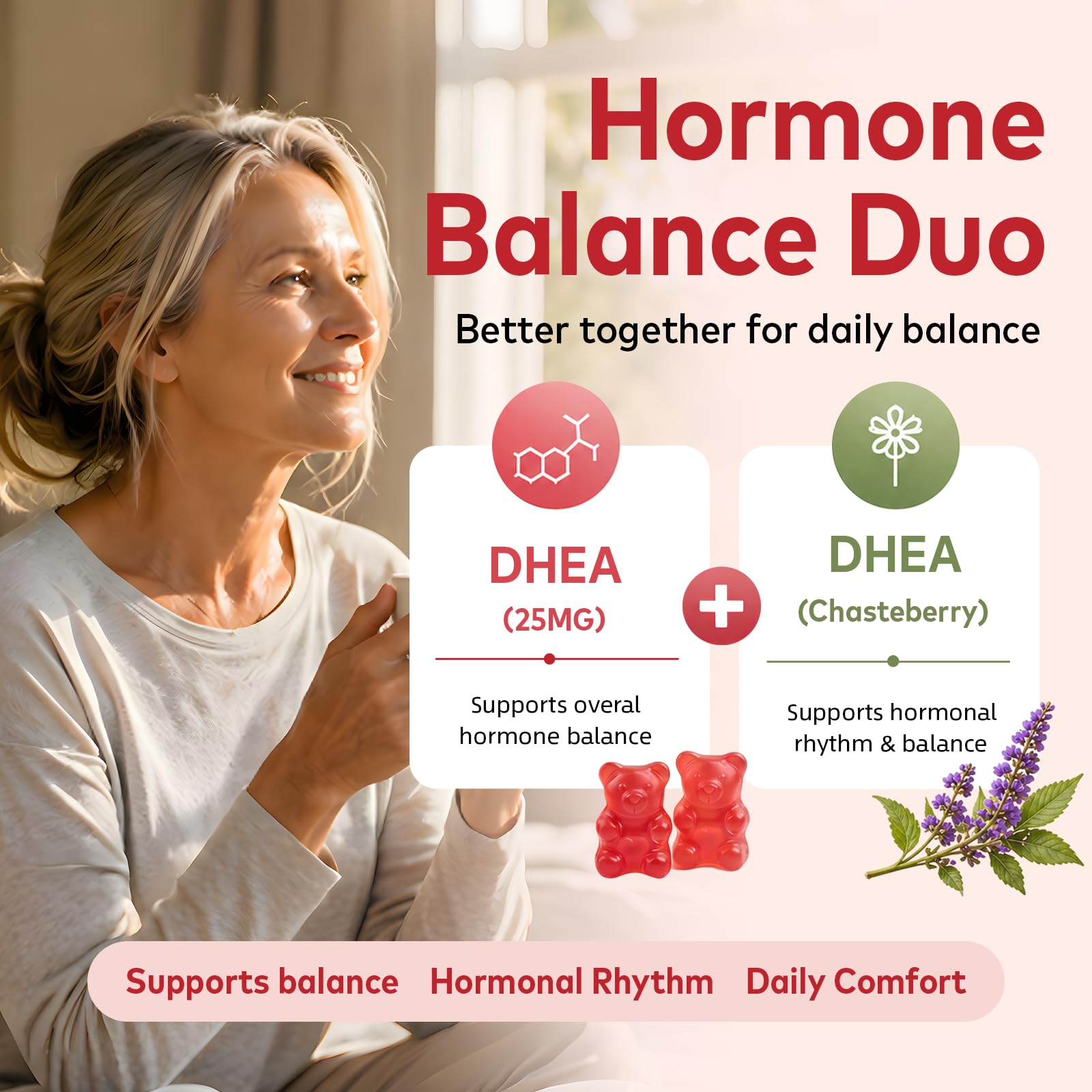 DHEA Supplement for Women, DHEA Gummies 25mg, 60 Count — Amazon image 3