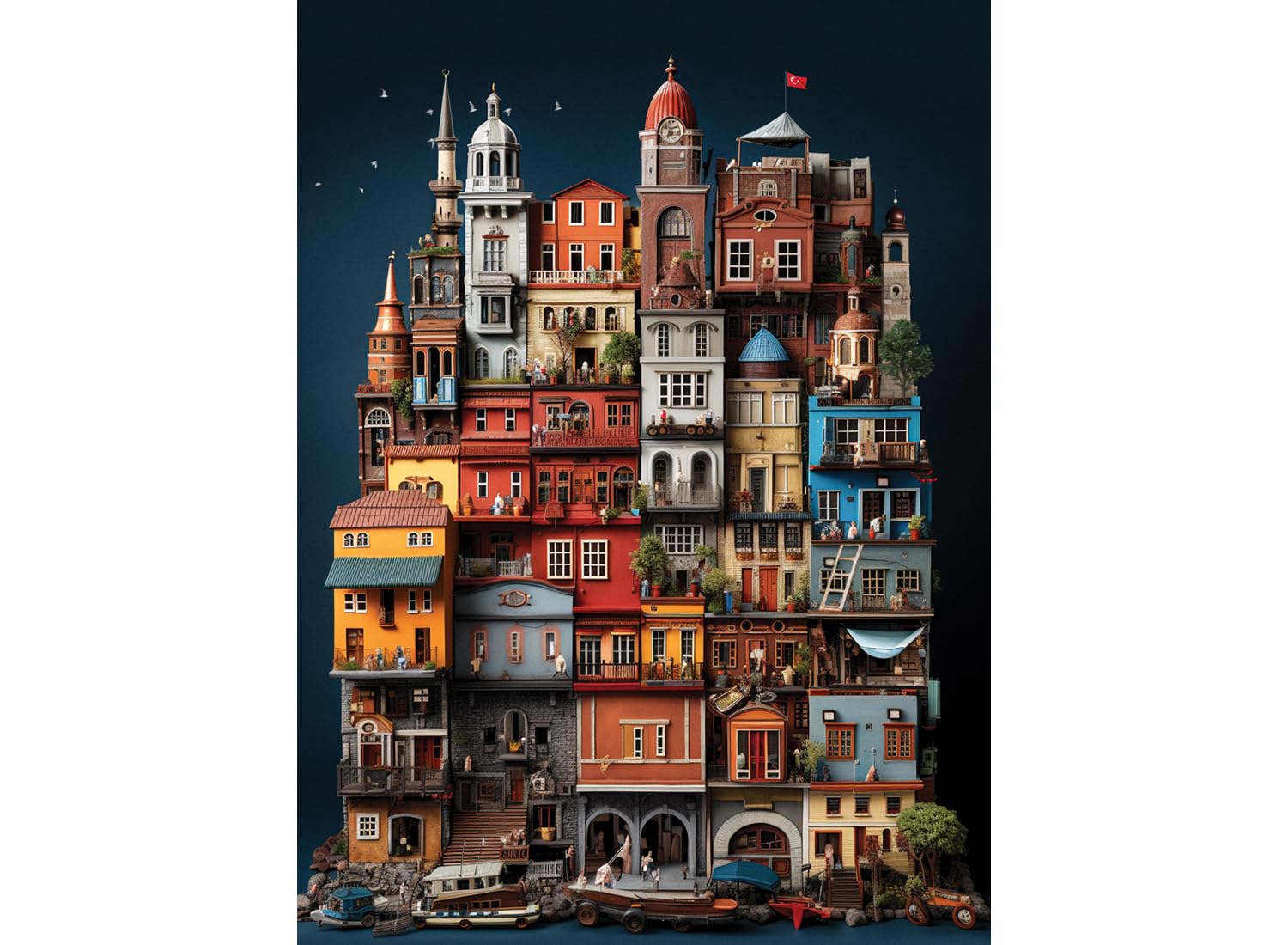 Anatolian Puzzle - Balat, 1000 Piece Jigsaw Puzzle, #1157