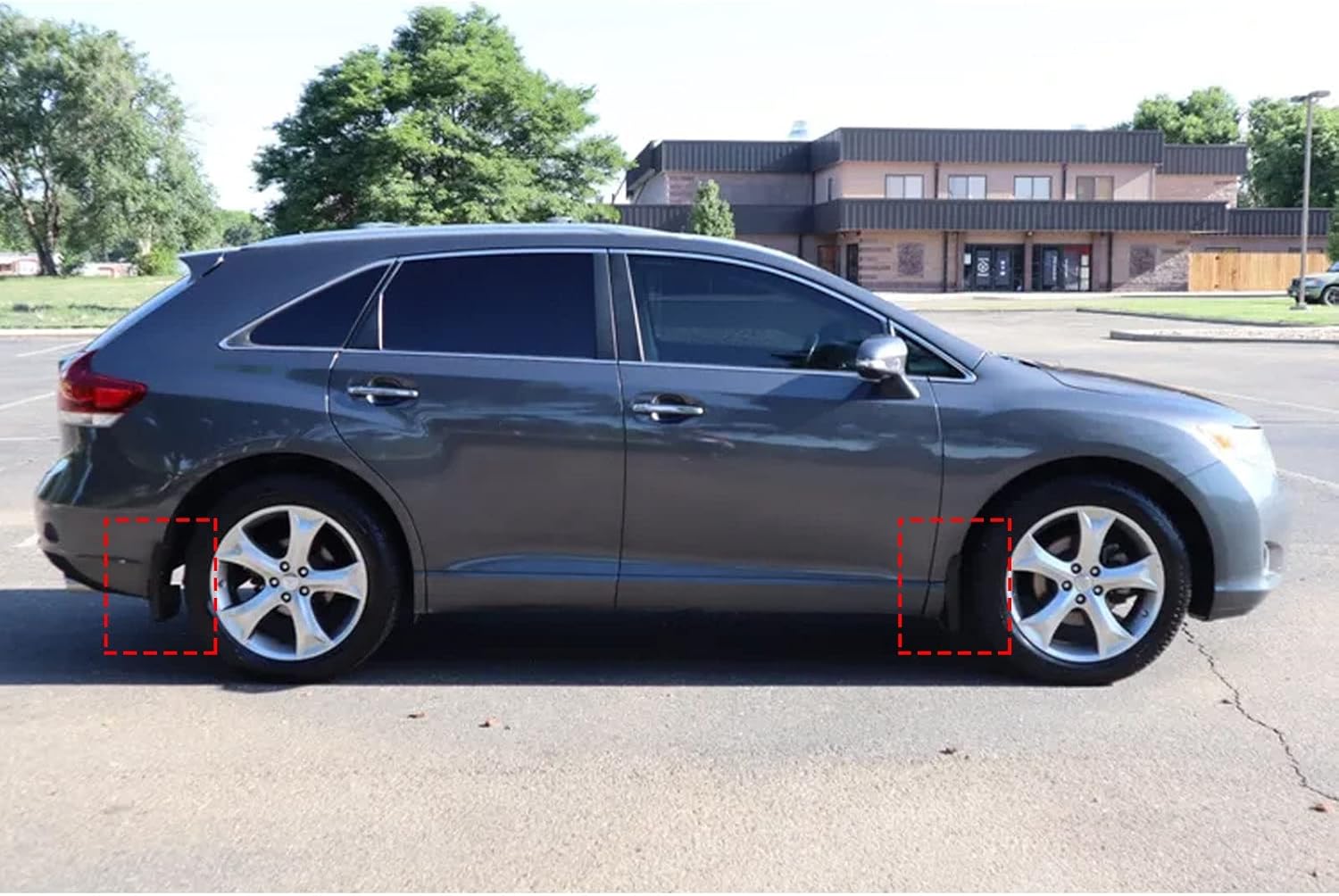 x xotic tech 4PCS Front & Rear Mud Flap Splash Guards Fender Flare Mudguard Dirt Slush Trap Protector w/Hardware Accessories Full Set Compatible with Toyota Venza 2008-2016