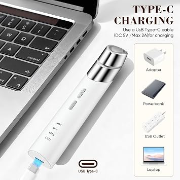 Advanced 4-in-1 Facial Device, Microcurrent Face Massager with Heat Therapy & Vibration, LED Light for Anti-Aging, Puffiness and Boosting Serum Absorption