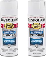 Vista 1 de Rust-Oleum 285011-2PK - Spray de imprimación universal para prevención del óxido, 12 onzas, blanco, paquete de 2