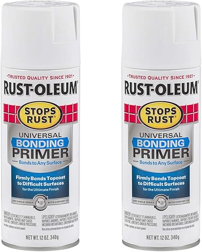 Rust-Oleum 285011-2PK - Spray de imprimación universal para prevención del óxido, 12 onzas, blanco, paquete de 2