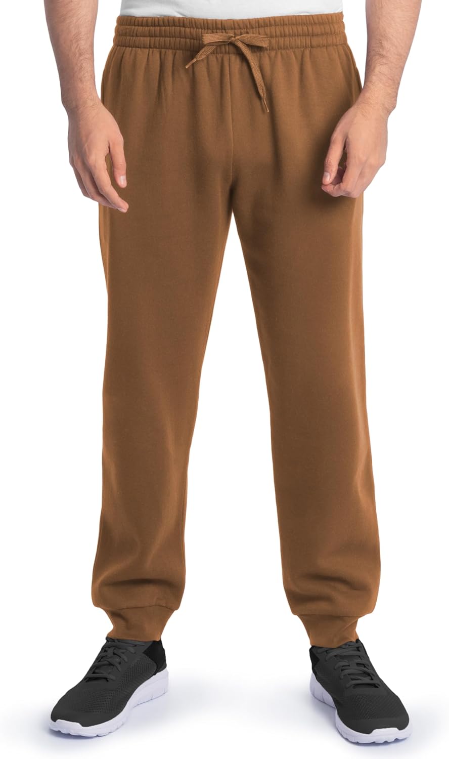 Fruit of The Loom Eversoft Fleece Joggers with Pockets, Relaxed Fit, Moisture Wicking, Breathable, Tapered Sweatpants