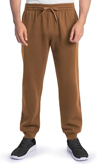 Fruit of the Loom Men's Eversoft Fleece Joggers Sweatpants - Ultra Soft, Moisture Wicking, Pockets, Relaxed Tapered Fit