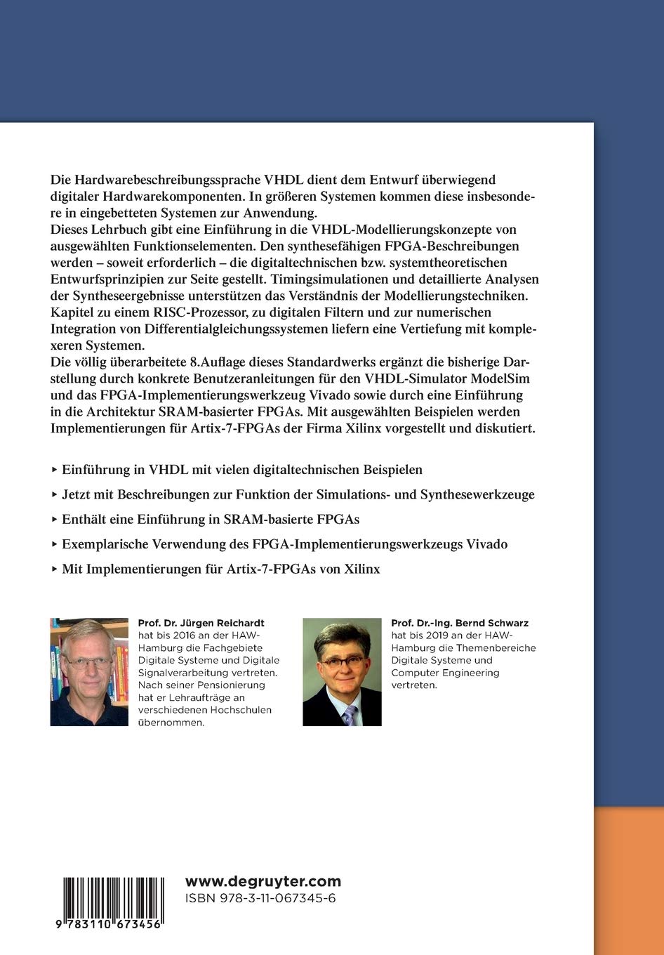VHDL-Simulation und -Synthese: Entwurf digitaler Schaltungen und Systeme (De Gruyter Studium)