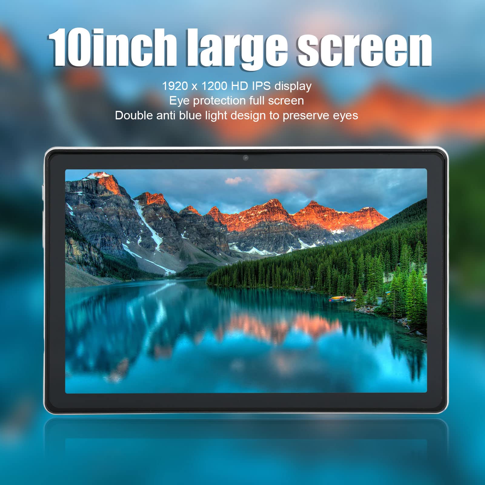 10-Calowy Tablet, 6 GB RAM 128 GB ROM 10-Rdzeniowy Tablet do PołąCzeń Telefonicznych, 2.4G 5G Dual Band WiFi Type C, WyśWietlacz IPS HD, Bateria 8800 MAh, PodwóJne Aparaty 8MP 20MP