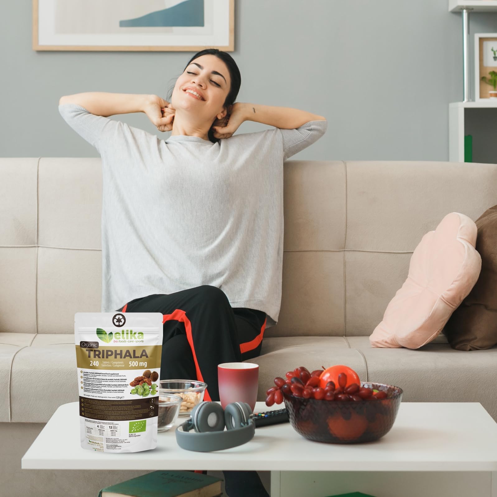 Triphala Elikafoods BIOLOGICA.240 compresse!!! Lassativo naturale aiuta contro la stitichezza. Lassativo naturale combatte la stitichezza. Compresse naturali costipazione, transito intestinale -