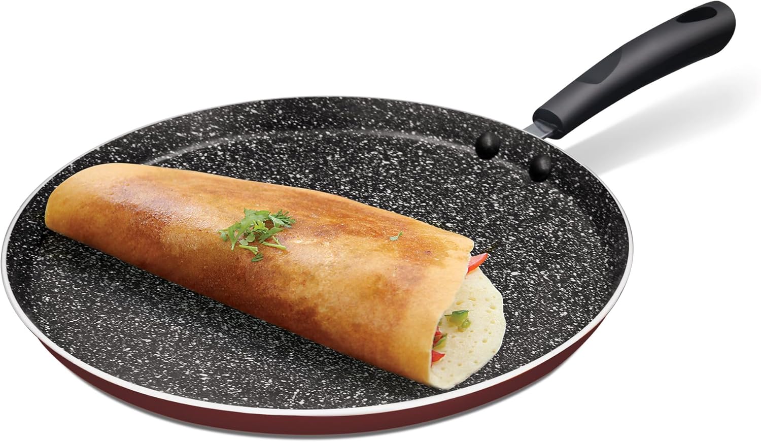 Granito Induction Omni Tawa, 24 cm, Burgundy Granito Induction Omni Tawa, 24 cm, Burgundy