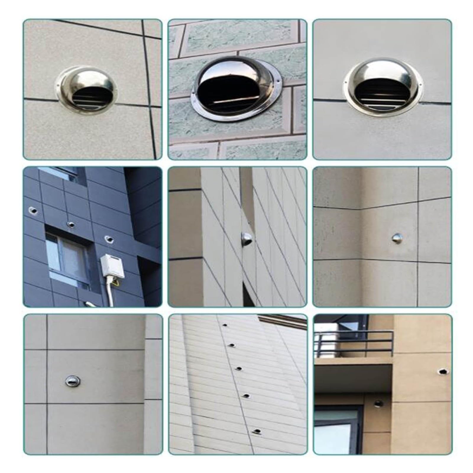 Rotonda Griglia Di Aerazion Ø100 150 200 250 300mm Presa Di Ventilazione
