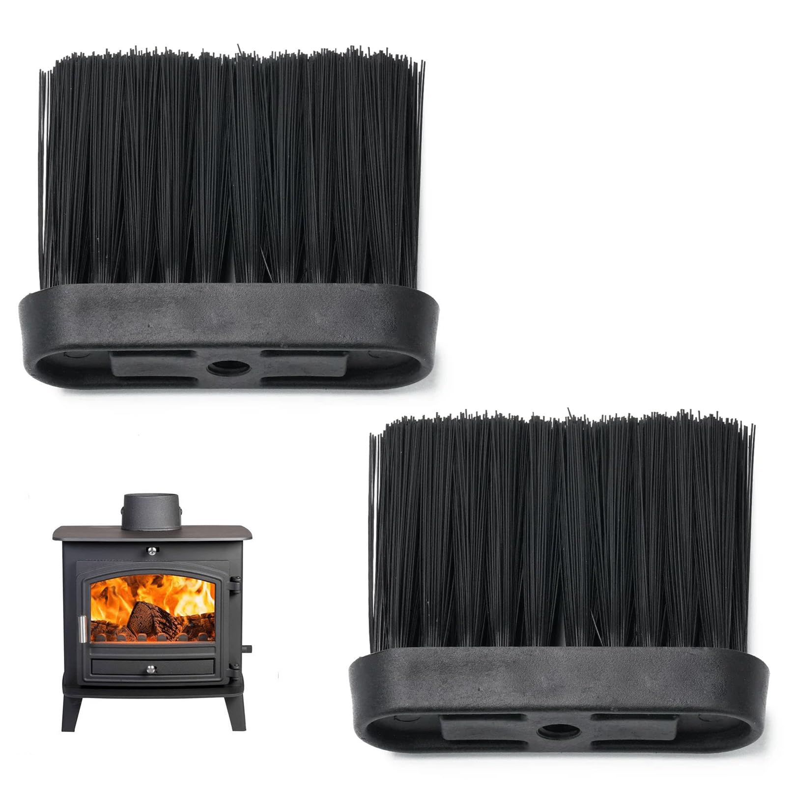 2 Pcs Fire Brush, Fireside Companion Set, Fireplace Brush
