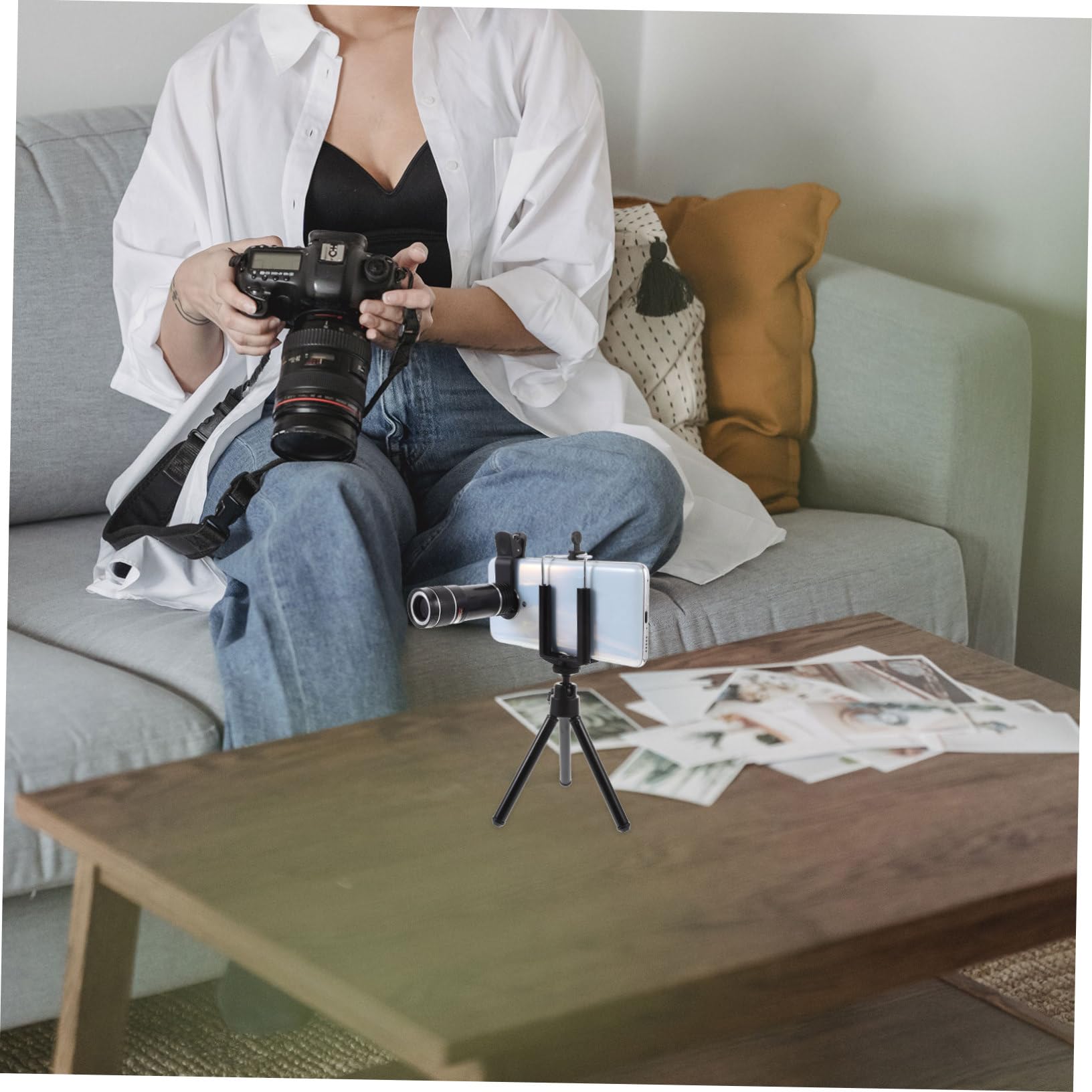 UTHCLO Universal Smartphone Telephoto Lens Set 20x Tripod Eyecup -on for Camera Random