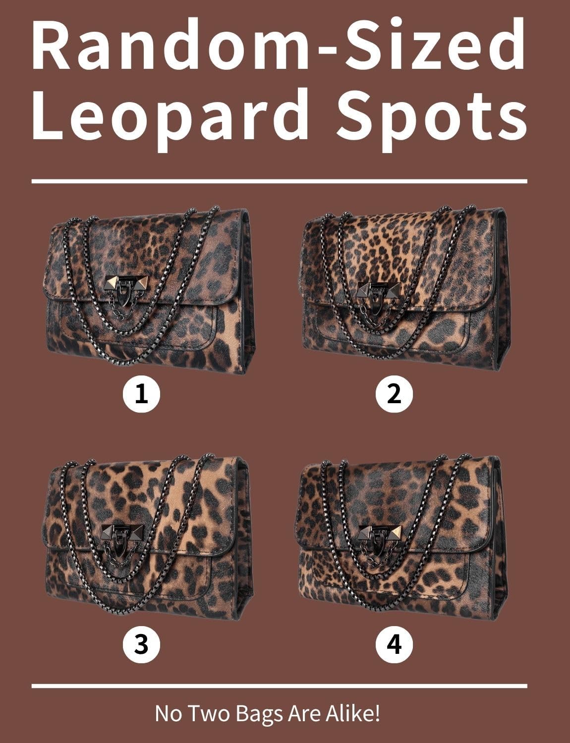 Leopard Print Purses For Women Cheetah Purses Small Shoulder Bag Vintage Handbag Crossbody Bags Clutch