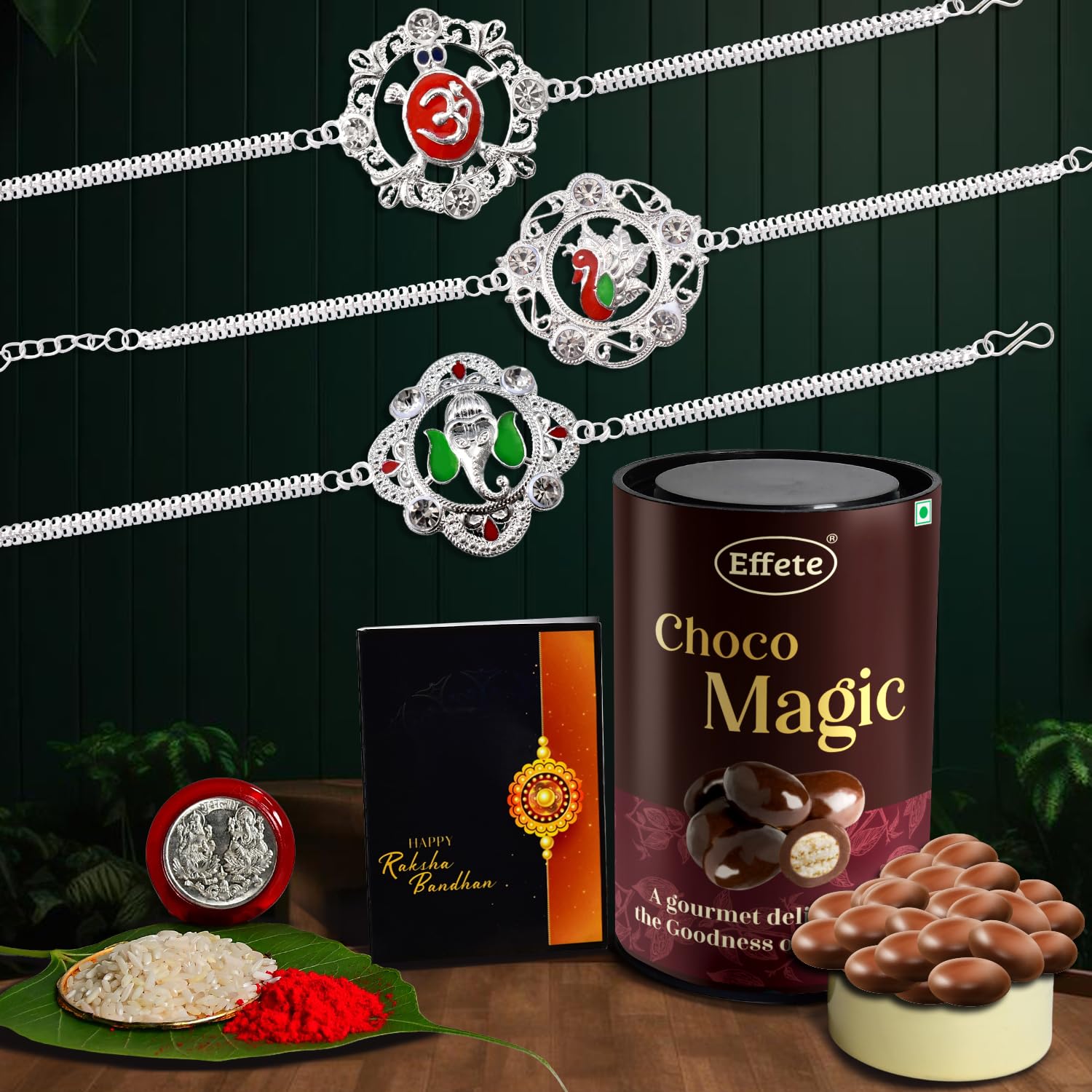 See full amazon price history chart for DeoDap Multicolor Bracelet/ Rakhi (K3_A31+A32+A33_BS) & Effete Chocolate Butter Scotch 96gm with Silver Color Pooja Coin, Roli Chawal & Greeting Card | Occasion | Rakhi for brother with gift | Rakhi with chocolate |rakhi combo for brother | Set of 3 DeoDap Multicolor Bracelet/ Rakhi (K3_A31+A32+A33_BS) & Effete Chocolate Butter Scotch 96gm with Silver Color Pooja Coin, Roli Chawal & Greeting Card | Occasion | Rakhi for brother with gift | Rakhi with chocolate |rakhi combo for brother | Set of 3 (B0B5PDLLGJ) Amazon Price History, Amazon Price Tracker