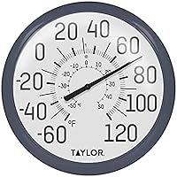 Vista 8 de Taylor Precision Products - Termómetro de pared 6700 Big & Bold, tamaño único, negro