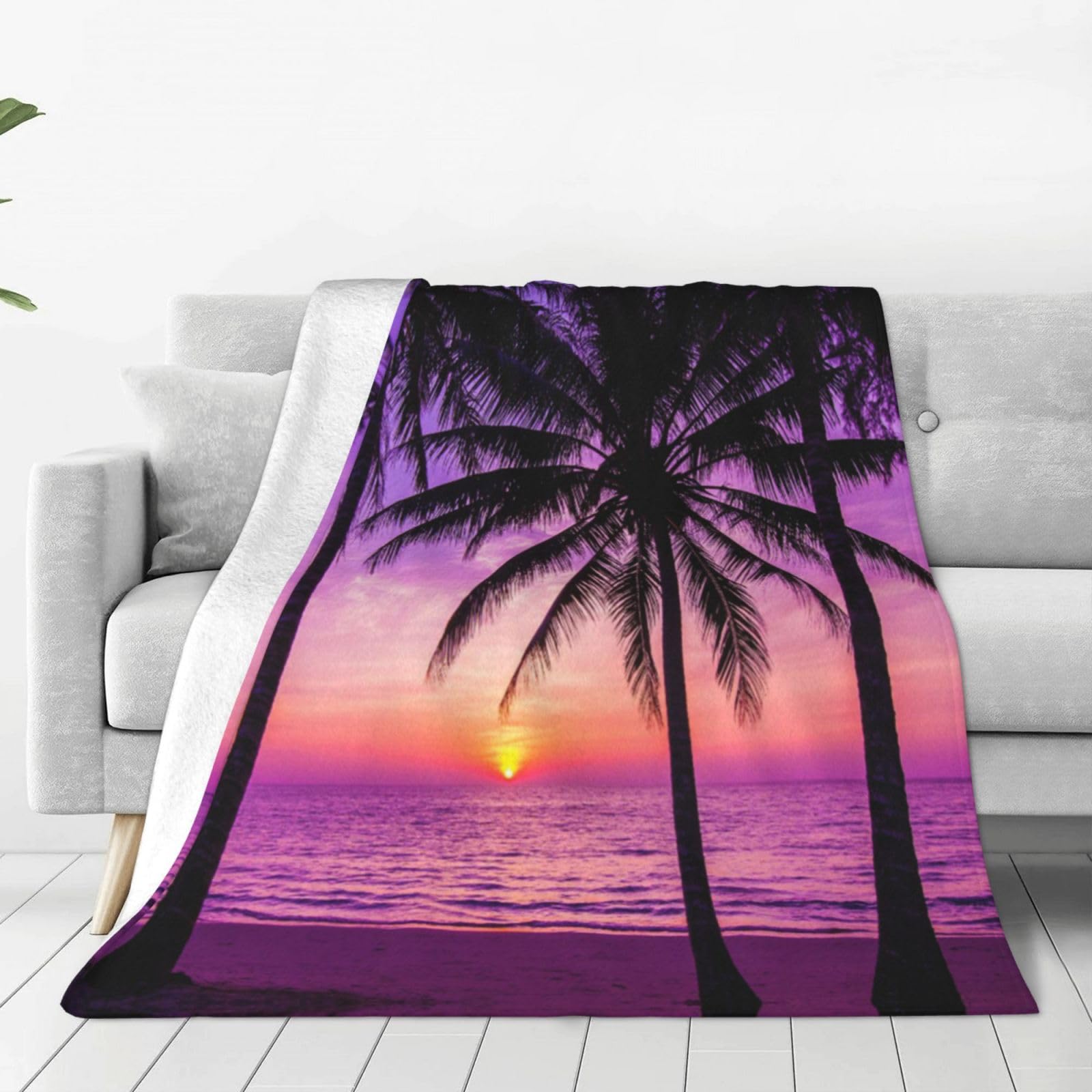 Couverture automne chaude de lit pour vos soirées cocooning devant un coucher du soleil
