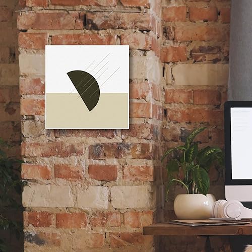 Miniatura 5 de Epic Graffiti 'Semi Circle-Ray Of Sunshine Green' por Sabrina Balbuena, arte de pared en lienzo, 12 x 12 pulgadas