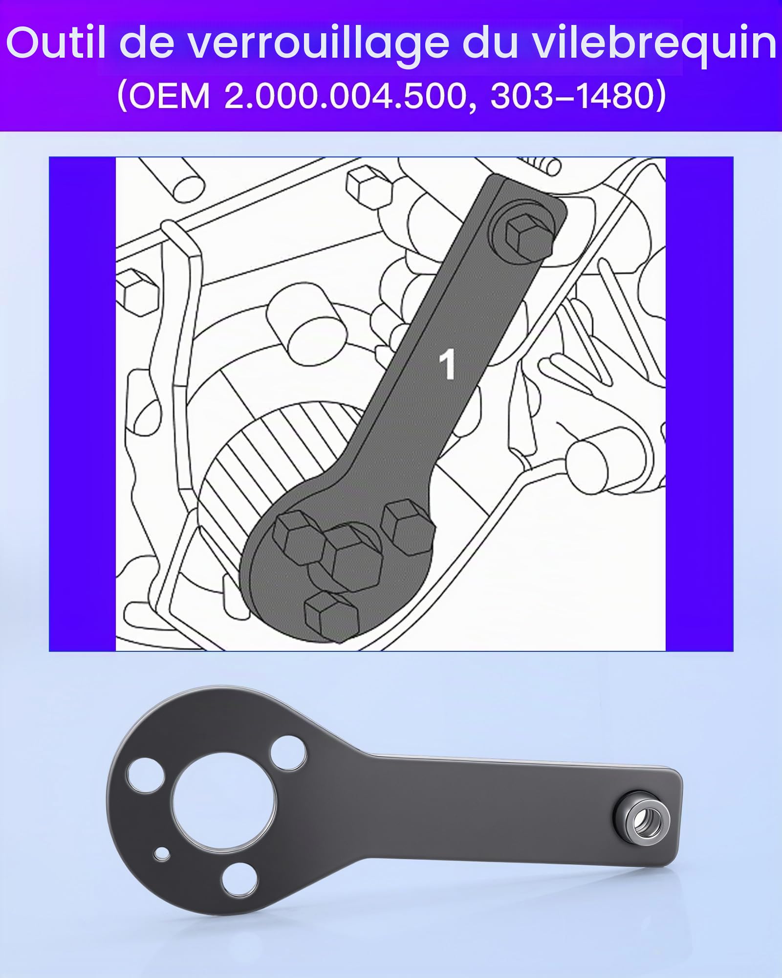 RUIZHI Outil de Courroie de Distribution Compatible avec Moteur Fiat Punto Evo Panda 1.1 1.2 1.4 l 8V, OEM : 2.000.004.400, 2.000.004.500, 303-1480, 303-1479