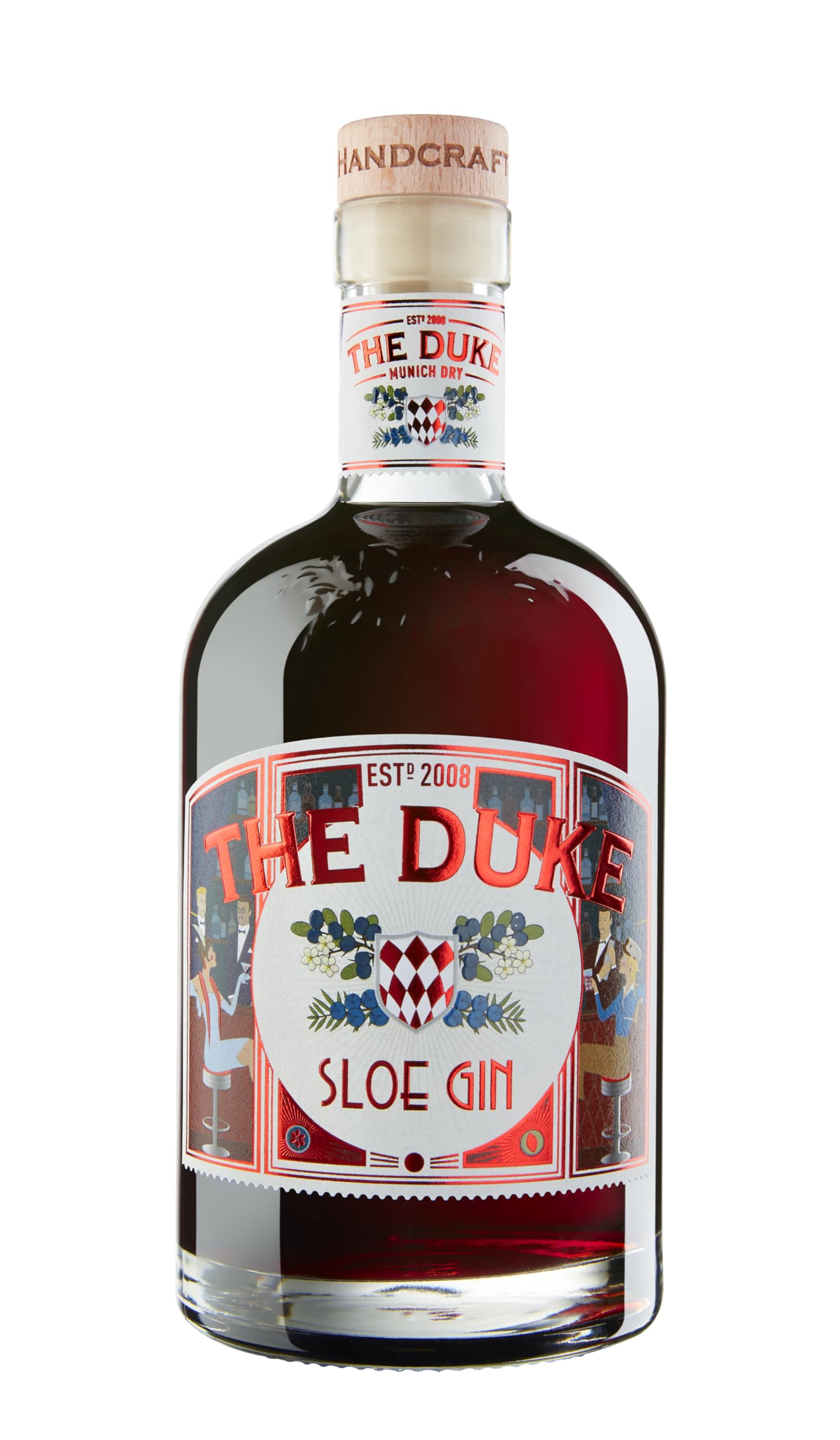 THE DUKE Sloe Gin — Ausgezeichneter Gin aus München | eine herrliche Winterspezialität | Schlehenliebe | 700 ml