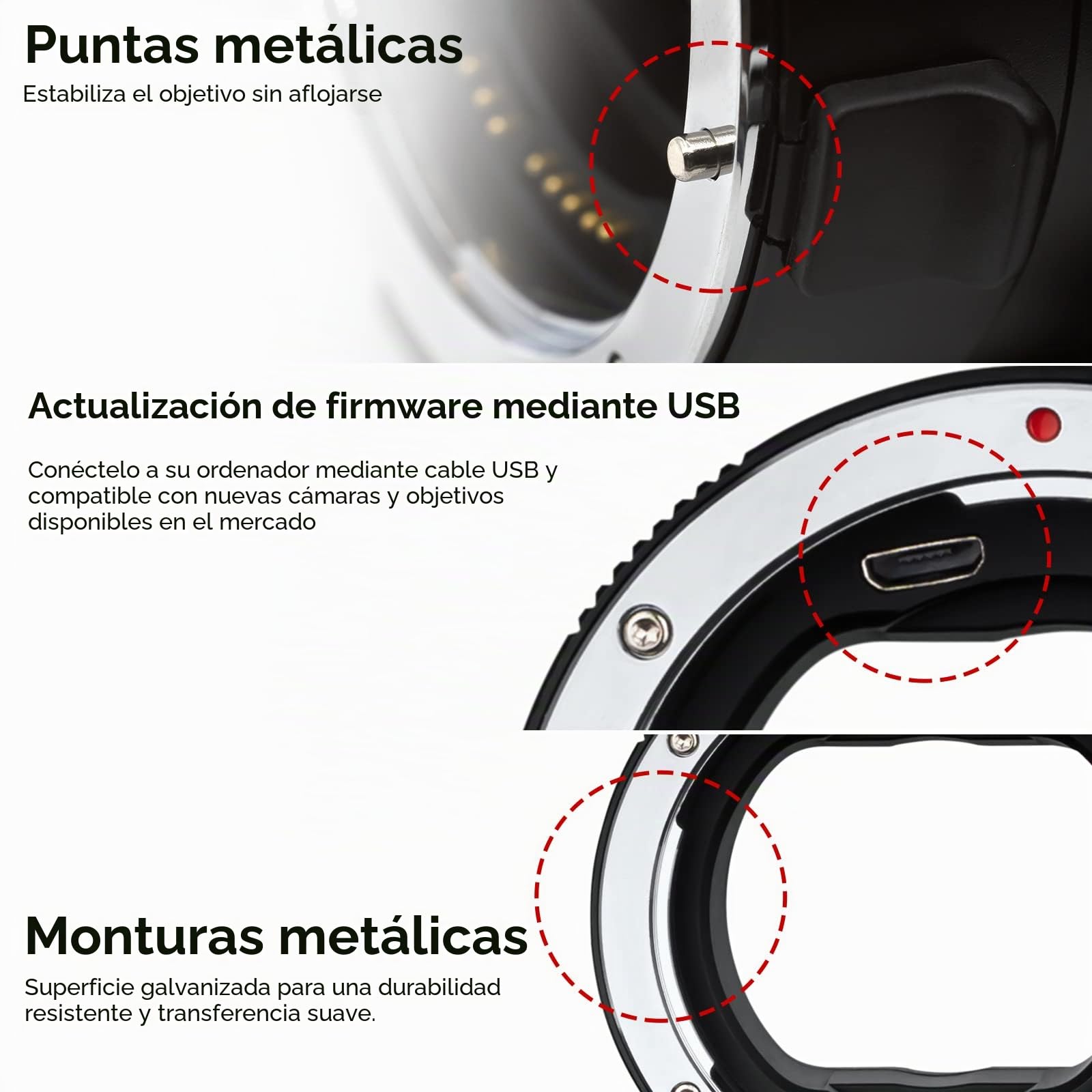 7artisans EF-NZ - Adaptador de Lente de Enfoque automático Anillo convertidor Compatible con Lentes Canon EF/EF-S y cámara Nikon Z-Mount para Z5 Z6 Z7 Z6ll Z7ll Z9 Z30 Z50 ZFC