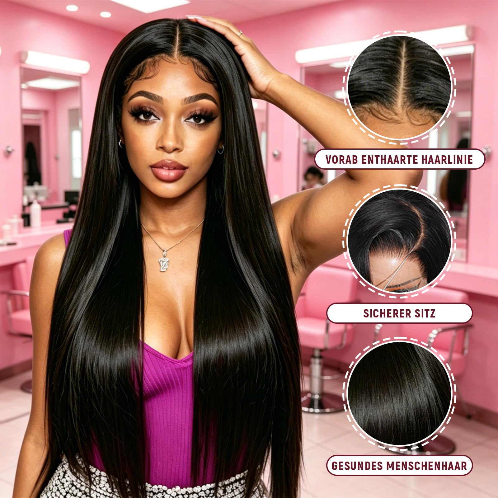 12A Glattes Tressen echthaar zum einnãhen,14 16 18 Zoll 100% unbehandeltes | Black Weft Extensions Echthaar Tressen,Brazilian Echthaar tressen zum einnähen,Gefärbt/Gebleicht/Geglättet,Human Hair Bundles