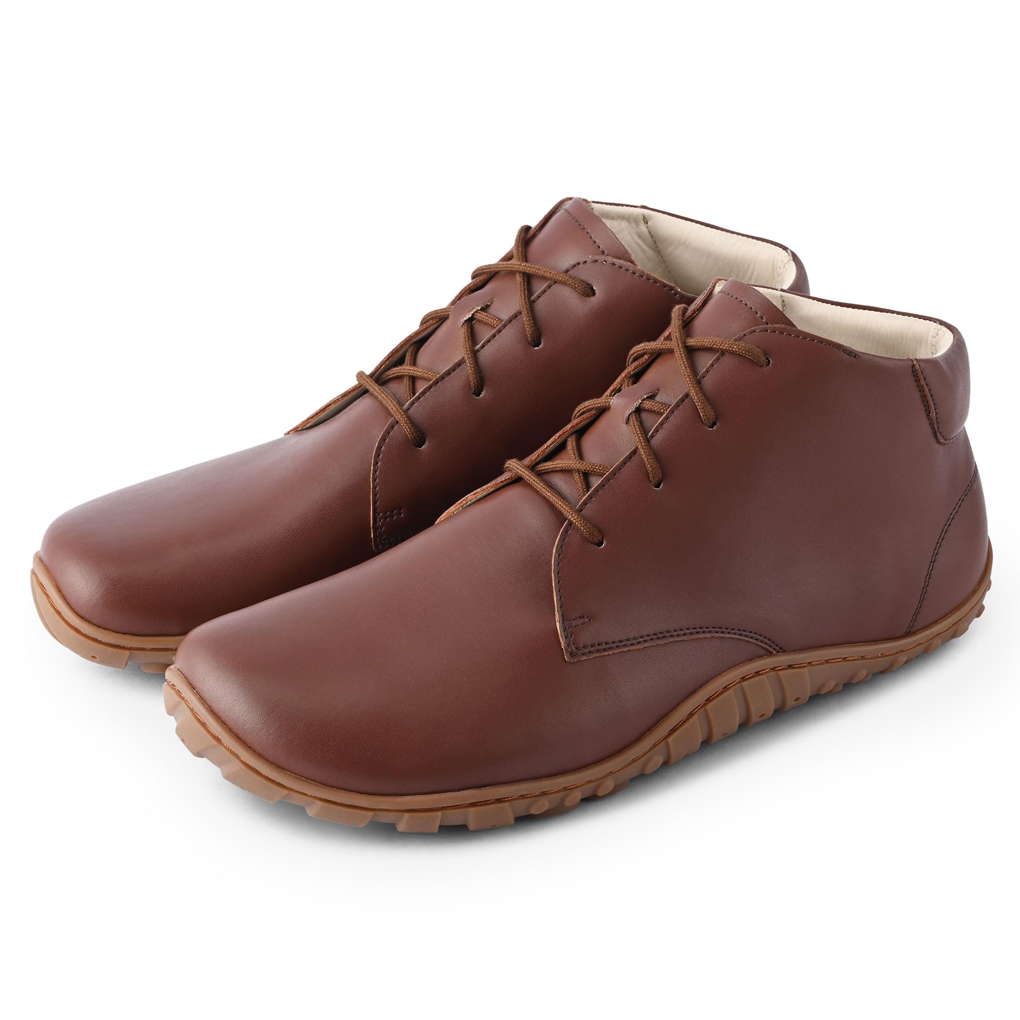 BAER Hi-SuperStride Formal Shoes for Men Genuine Leather Barefoot Footwear Wide Toe Box Office Wear Helps Reduce Foot Discomfort & Toe Compression with Premium Comfortable Derby Footwear Design-image-5